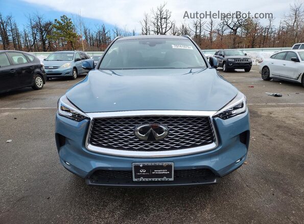 3PCAJ5DB2RF107348 2024 INFINITI QX50 Turquoise Вид спереду