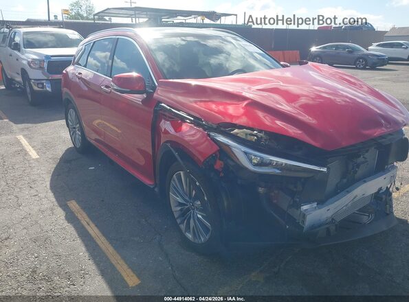 3PCAJ5DBXPF123360 2023 INFINITI QX50 Красный Передняя правая четверть