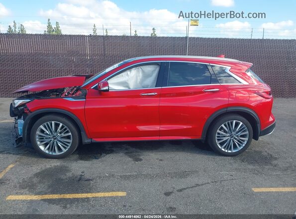3PCAJ5DBXPF123360 2023 INFINITI QX50 Красный Панорамный вид салона 360°