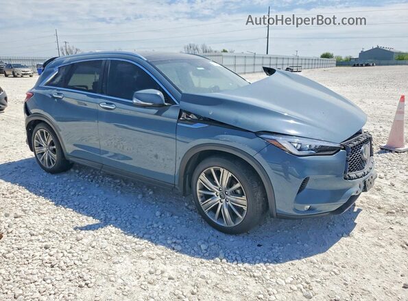 3PCAJ5EAXNF117464 2022 INFINITI QX50 Blue Передня права чверть