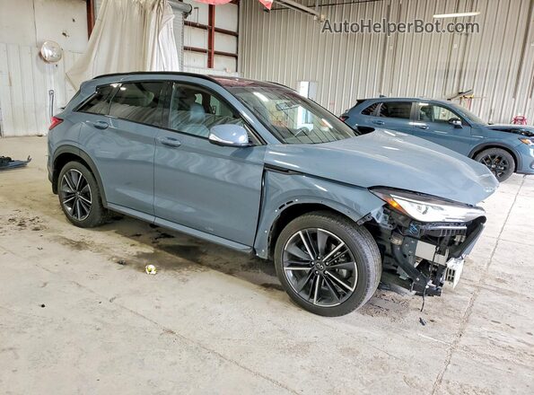 3PCAJ5FB1RF114613 2024 INFINITI QX50 Синий Передняя правая четверть
