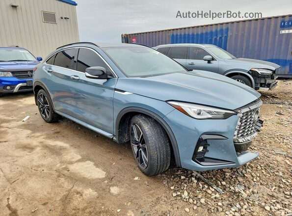 3PCAJ5J36NF111118 2022 INFINITI QX55 Blue Передня права чверть