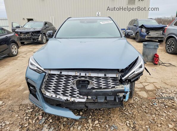 3PCAJ5J36NF111118 2022 INFINITI QX55 Blue Вид спереду