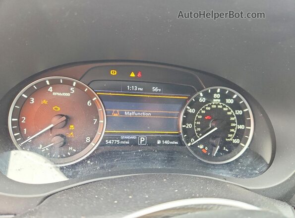 3PCAJ5J36NF111118 2022 INFINITI QX55 Blue Вид щитка приладів
