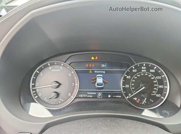 3PCAJ5JR4SF100800 2025 INFINITI QX55 White ხელსაწყოთა პანელის ხედი