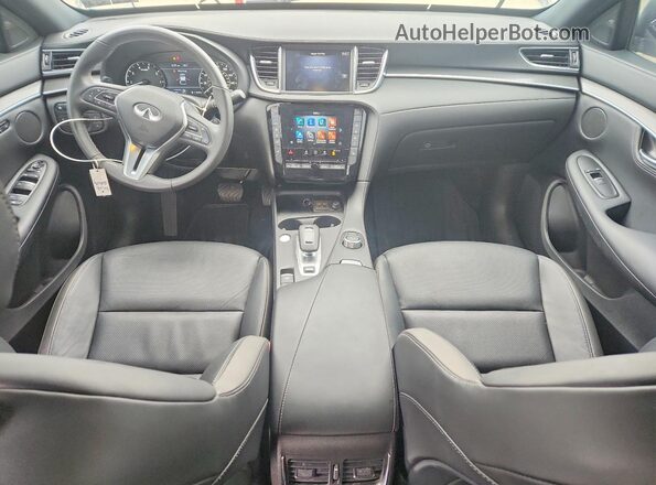 3PCAJ5JR4SF100800 2025 INFINITI QX55 White წინა პანელის ხედი