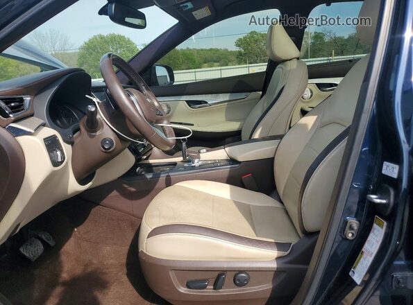 3PCAJ5M10KF145240 2019 INFINITI QX50 Синий Вид салона спереди