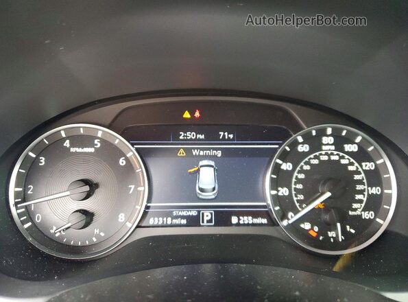 3PCAJ5M13KF106433 2019 INFINITI QX50 Белый Вид щитка приборов
