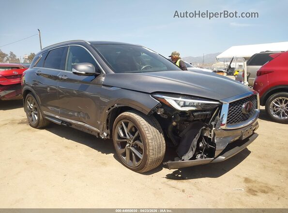 3PCAJ5M15KF145475 2019 INFINITI QX50 Gray Передня права чверть