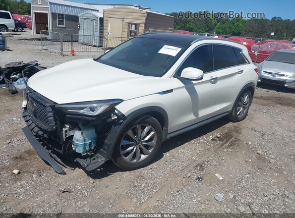 3PCAJ5M18LF101567 2020 INFINITI QX50 Белый Передняя левая четверть