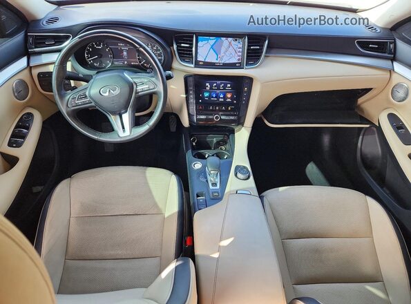 3PCAJ5M19KF107084 2019 INFINITI QX50 Белый Вид панели приборов
