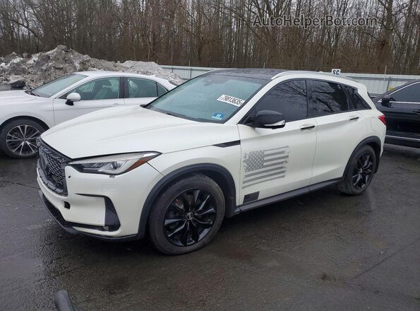 3PCAJ5M33KF104358 2019 INFINITI QX50 Белый Передняя левая четверть