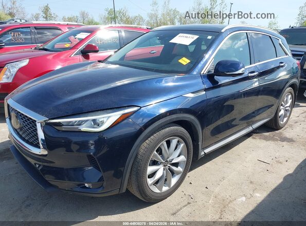 3PCAJ5M34LF100921 2020 INFINITI QX50 Синий Передняя левая четверть
