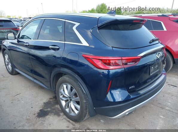 3PCAJ5M34LF100921 2020 INFINITI QX50 Синий Задняя левая четверть