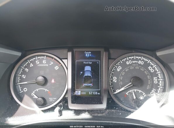 3TMAZ5CNXJM053737 2018 TOYOTA TACOMA Серебряный Вид задних сидений