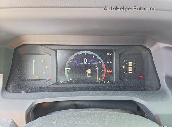 3TYKB5FN7ST029972 2025 TOYOTA TACOMA Gray Widok zestawu wskaźników