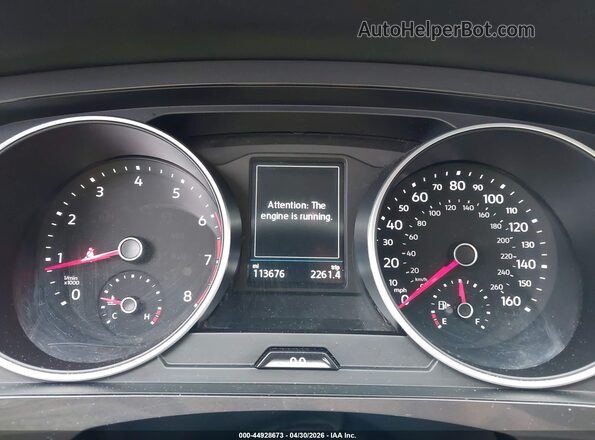 3VV1B7AX6JM021521 2018 VOLKSWAGEN TIGUAN Белый Вид задних сидений
