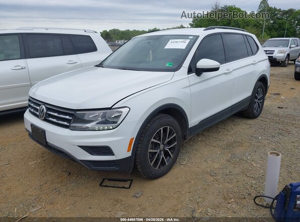 3VV1B7AX9MM024286 2021 VOLKSWAGEN TIGUAN White Առջևի ձախ երեք քառորդ տեսարան