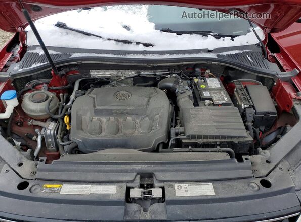 3VV2B7AX2JM219856 2018 VOLKSWAGEN TIGUAN Красный Вид подкапотного пространства