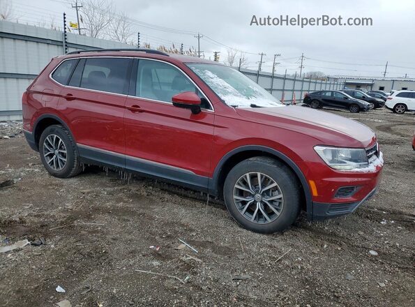 3VV2B7AX2JM219856 2018 VOLKSWAGEN TIGUAN Красный Передняя правая четверть