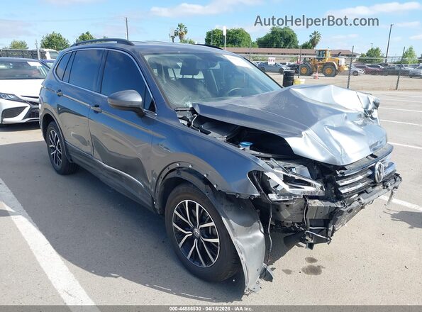 3VV2B7AX3MM049933 2021 VOLKSWAGEN TIGUAN Серый Передняя правая четверть