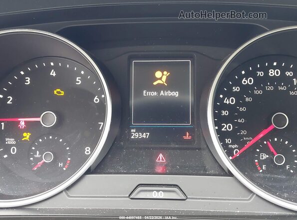 3VV2B7AX4KM012550 2019 VOLKSWAGEN TIGUAN Красный Вид задних сидений