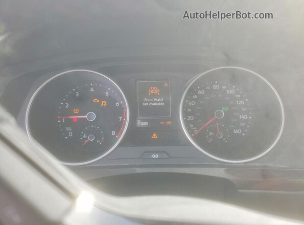 3VV2B7AX5LM020626 2020 VOLKSWAGEN TIGUAN White ხელსაწყოთა პანელის ხედი