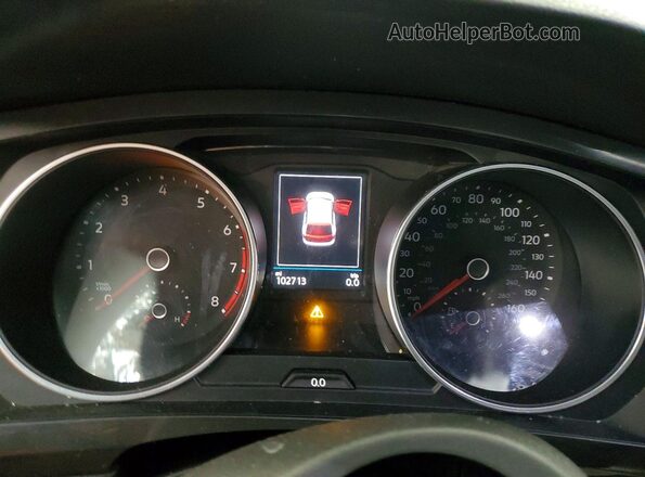 3VV2B7AX6JM066110 2018 VOLKSWAGEN TIGUAN Синий Вид щитка приборов