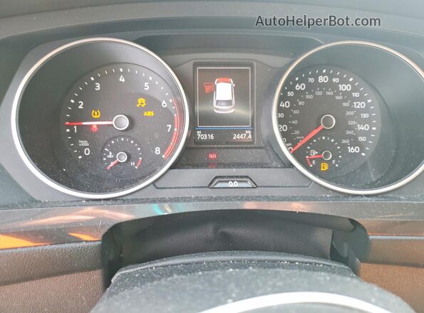 3VV2B7AX8MM010321 2021 VOLKSWAGEN TIGUAN Белый Вид щитка приборов