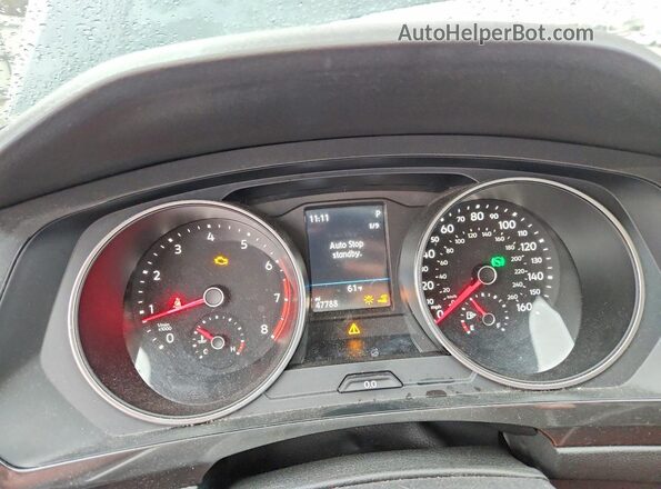 3VV3B7AX1JM007938 2018 VOLKSWAGEN TIGUAN Зеленый Вид щитка приборов