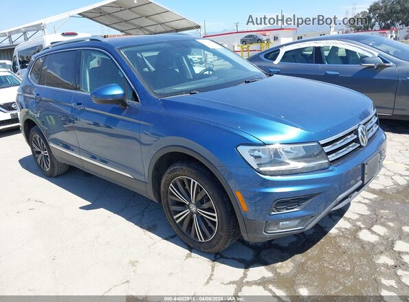 3VV3B7AX3KM062229 2019 VOLKSWAGEN TIGUAN Blue Front right