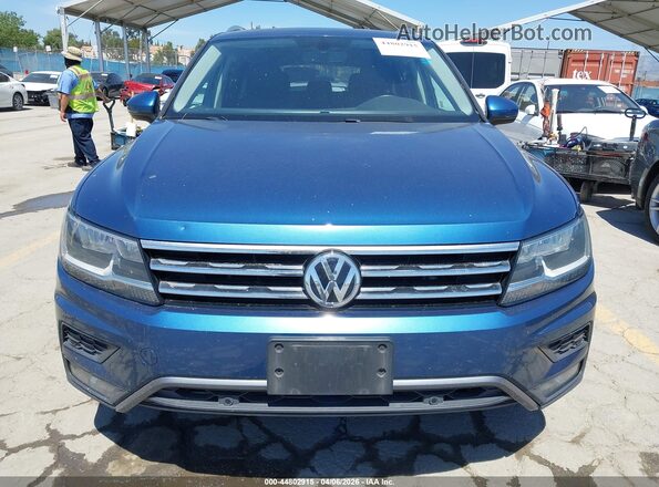 3VV3B7AX3KM062229 2019 VOLKSWAGEN TIGUAN Blue Instrument cluster view