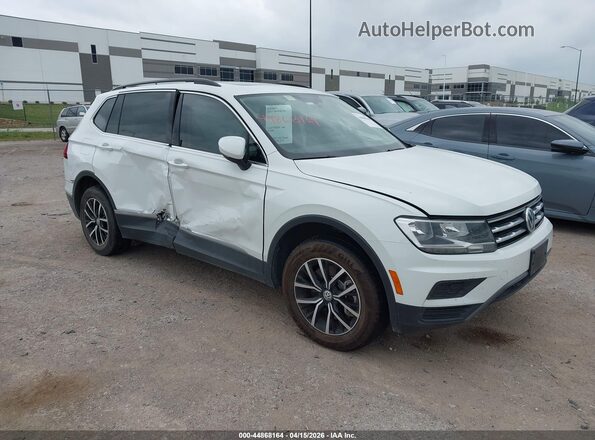 3VV3B7AX3MM031520 2021 VOLKSWAGEN TIGUAN Белый Передняя правая четверть