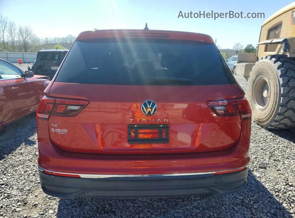 3VV3B7AX5NM066206 2022 VOLKSWAGEN TIGUAN Красный Вид сзади