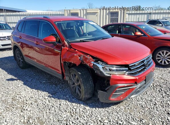 3VV3B7AX5NM066206 2022 VOLKSWAGEN TIGUAN Красный Передняя правая четверть