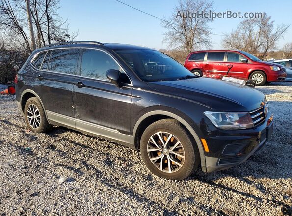 3VV3B7AX7JM199818 2018 VOLKSWAGEN TIGUAN Черный Передняя правая четверть