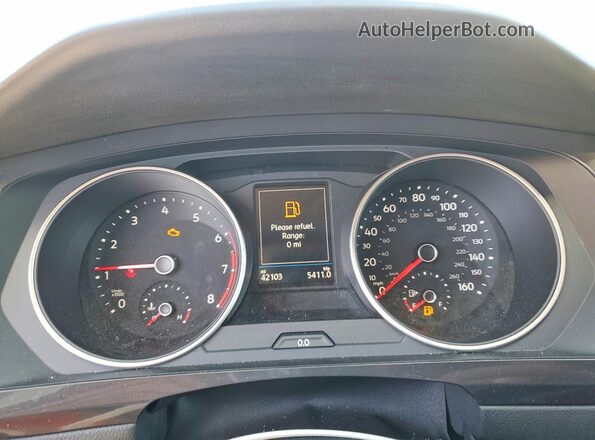 3VV3B7AX7LM155806 2020 VOLKSWAGEN TIGUAN Silver Սարքավորումների վահանակի տեսք