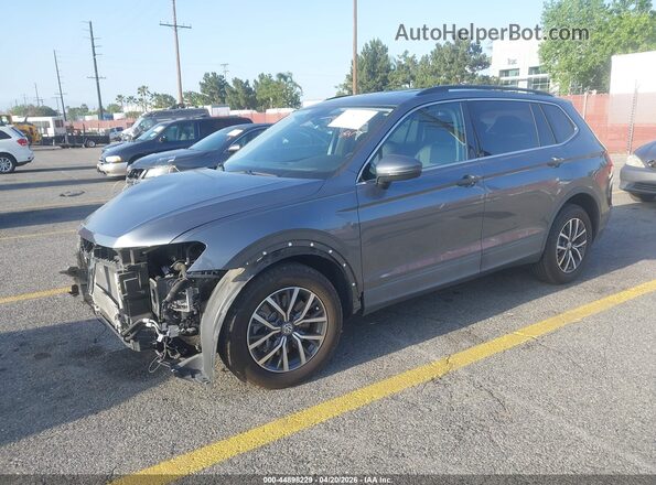3VV3B7AX8KM155196 2019 VOLKSWAGEN TIGUAN Серый Передняя левая четверть
