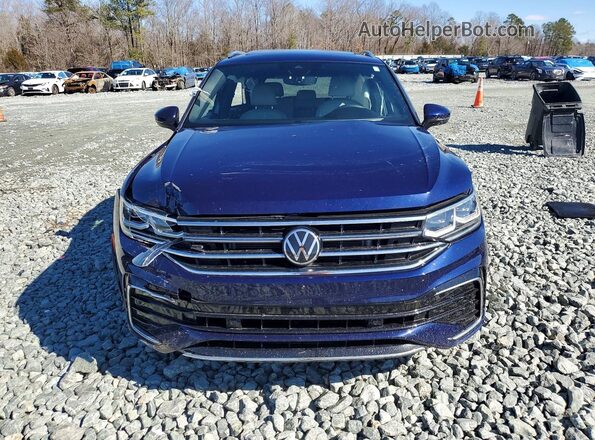 3VV4B7AX9NM169309 2022 VOLKSWAGEN TIGUAN Blue Vista frontal