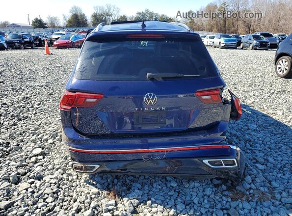 3VV4B7AX9NM169309 2022 VOLKSWAGEN TIGUAN Blue Vista trasera