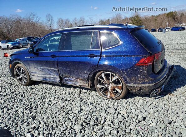 3VV4B7AX9NM169309 2022 VOLKSWAGEN TIGUAN Blue Trasero izquierdo