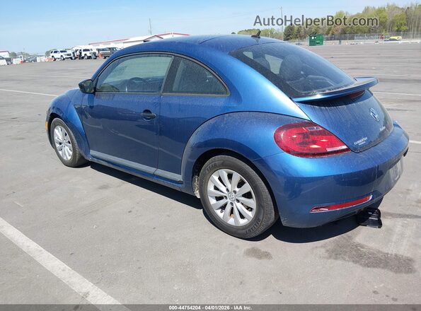 3VWFD7ATXJM716660 2018 VOLKSWAGEN BEETLE Blue Задня ліва чверть