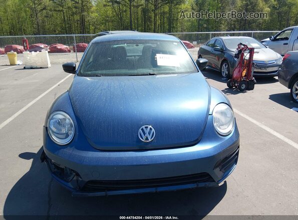 3VWFD7ATXJM716660 2018 VOLKSWAGEN BEETLE Blue Вид щитка приладів
