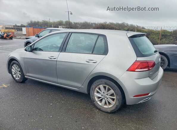 3VWG17AU6JM293100 2018 VOLKSWAGEN GOLF Серебряный Задняя левая четверть