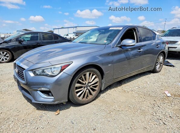 JN1EV7AP8KM543316 2019 INFINITI Q50 Серебряный Задняя левая четверть