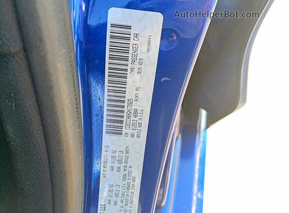 1C3CCCABXGN172625 2016 CHRYSLER 200 Blue Вид задньої частини салону