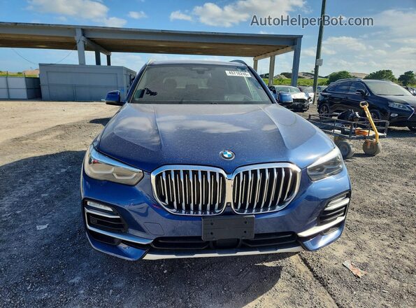 5UXCR6C54KLL11508 2019 BMW X5 Синий Вид сзади