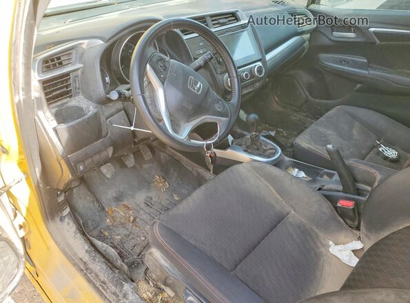 3HGGK5G64JM721003 2018 HONDA FIT Желтый Вид щитка приборов