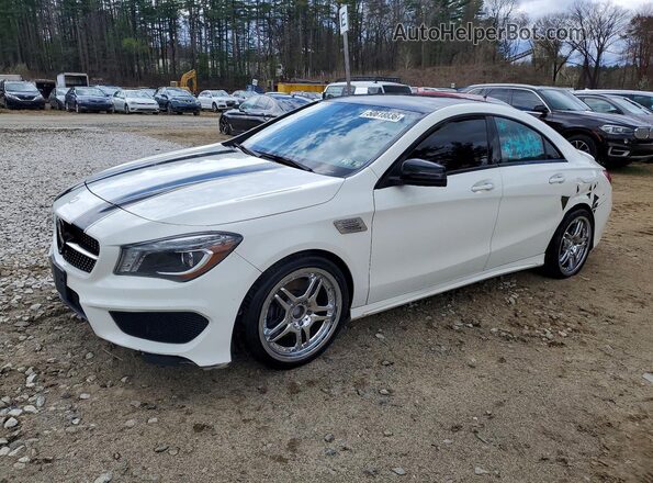 WDDSJ4GB5GN389757 2016 MERCEDES-BENZ CLA-CLASS Белый Передняя левая четверть