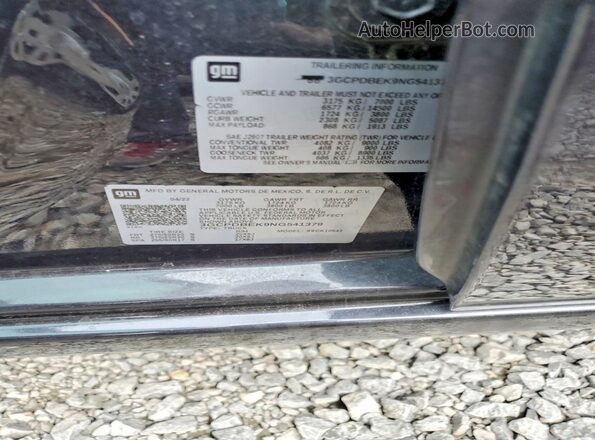 3GCPDBEK9NG541379 2022 CHEVROLET SILVERADO Blue Widok komory silnika